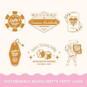 Custom Vegas Bachelorette Logo, Las Vegas Bridal Party Logos, SVG Designs, Desert Wedding, Bach Bash, Vegas Getaway, Poker, Cowgirl, Dice