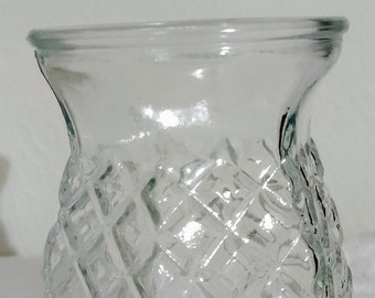 Restaurant or Home  Bud Vases Vintage USA Made Quality  New or Like New Coindition Heavy Weight Cut Crystal & Milk Glass