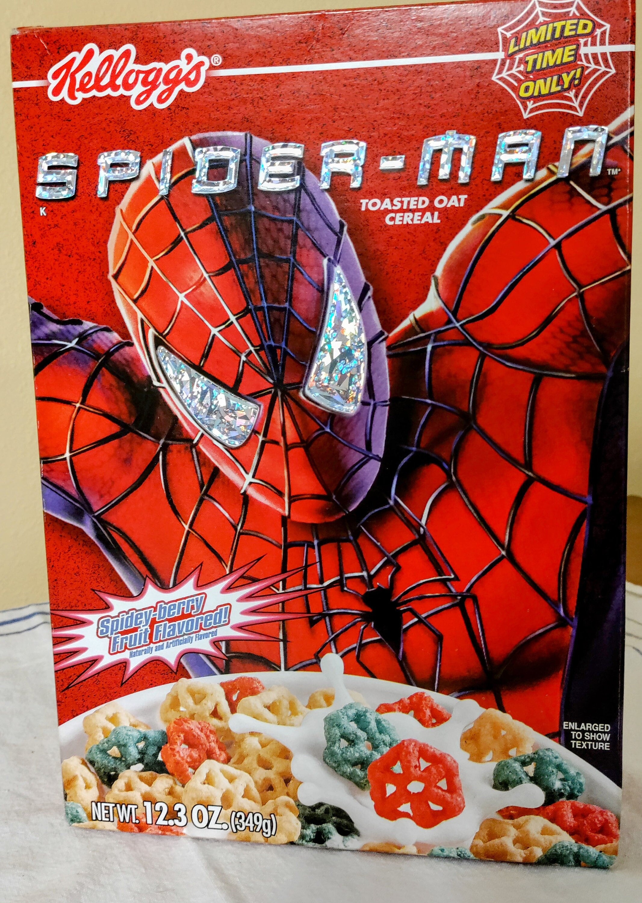 Spiderman Vintage Hologram Cereal Box 1990s Excellent Etsy