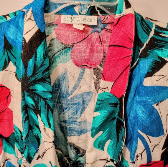 Vintage  Floral Blazer by Stringbean Made in USA … - image 1