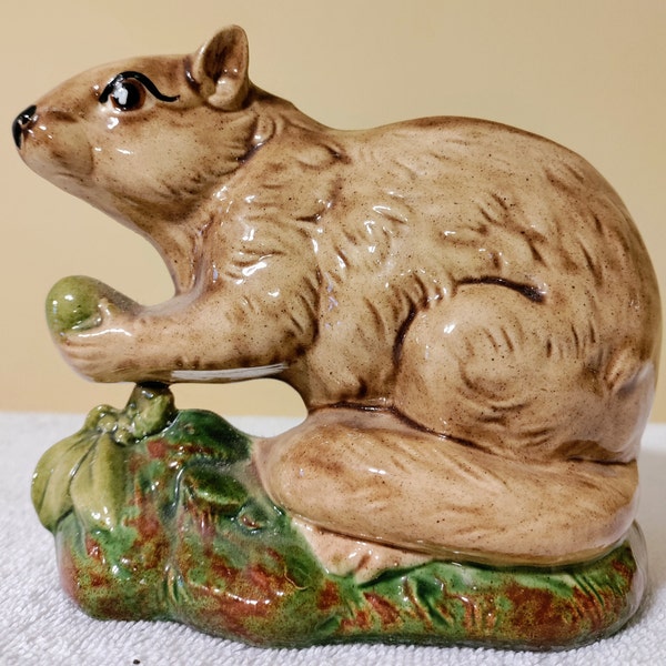 Vintage Squirrel Planter Etsy
