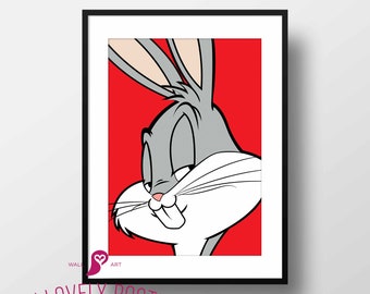 bugs bunny wall art