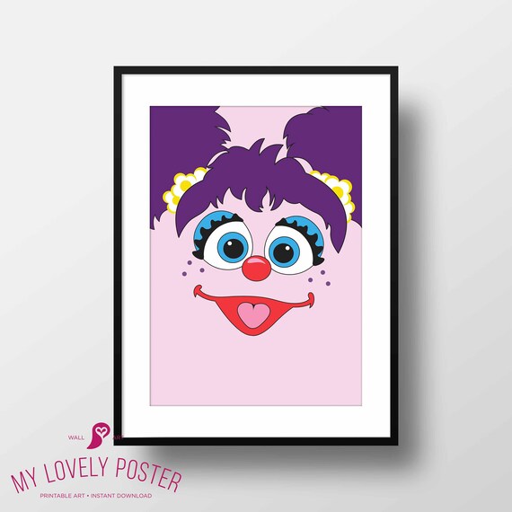 Sesame Street Poster Abby Children S Tv Series Etsy