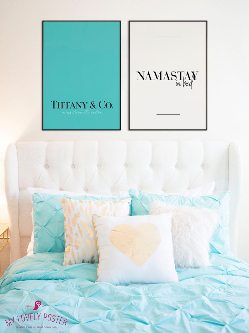 Tiffany And Co Poster Tiffany Typography Art Fashion Etsy