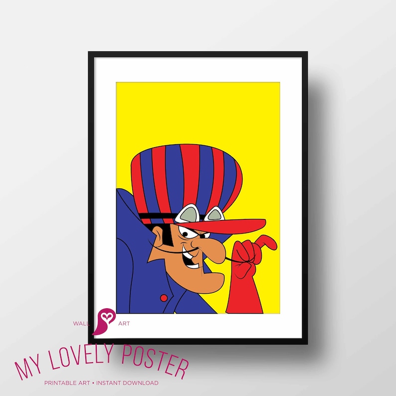 Dick Dastardly /& Muttley Wall Art Self Adhesive Vinyl V2*