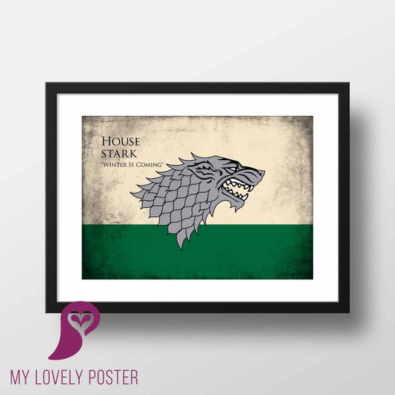 Game Of Thrones Wall Banner 30 By 50 Stark Winter Is Coming Home