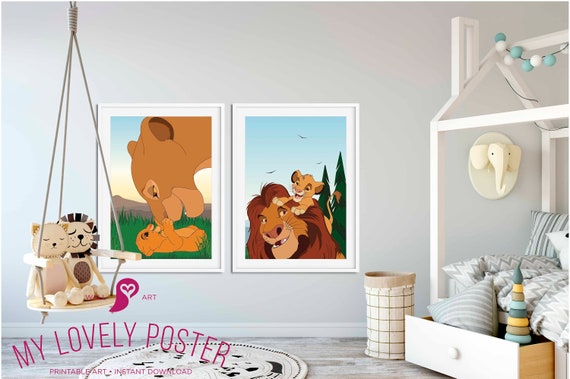Lion King Poster Lion King Disney Decor Kids Room Decor Etsy