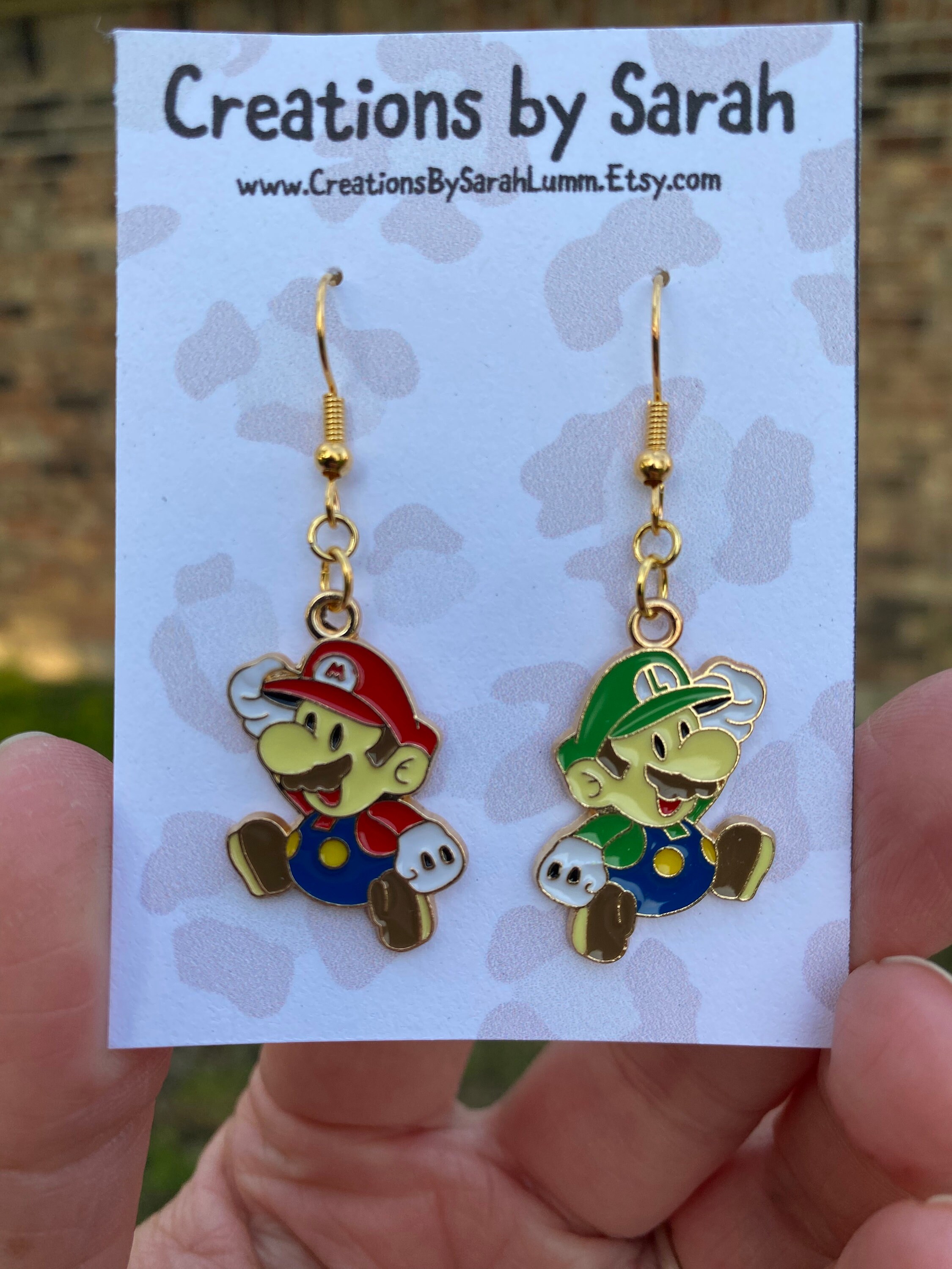 Mario earrings best sale