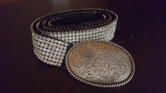 Rhinestone Western Belt