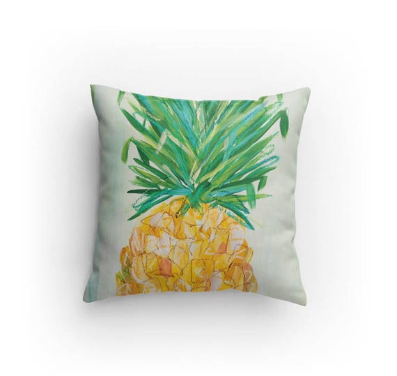 Preppy Pineapple Decorative Pillow | Etsy Pineapple Monogram Throw Pillow