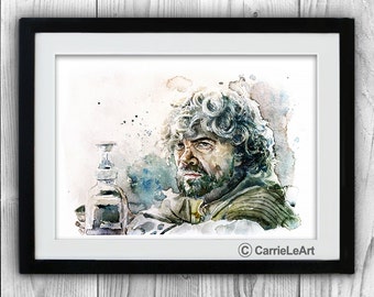 Tyrion Lannister print.Game of Thrones print,Tyrion Lannister Fan.Tyrion Lannister Poster.Tyrion Lannister Wall Art.Game of Thrones gift