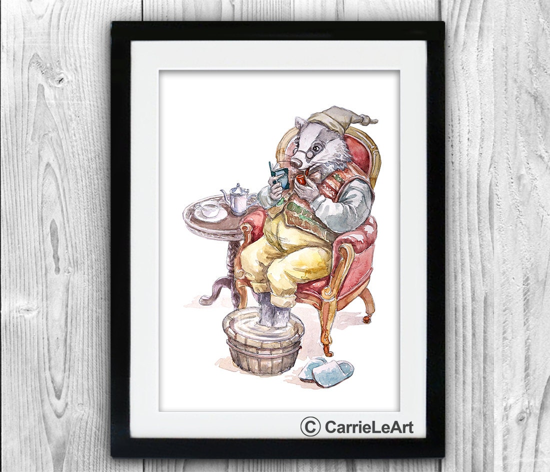 Wind in the Willows Watercolor PRINT Wind in the Willows Art - Etsy