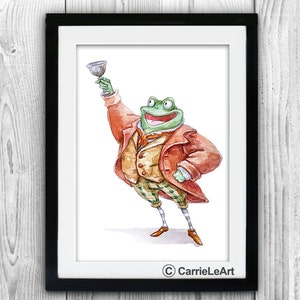 Wind in the Willows PRINT.Mr Toad.Wind in the Willows Art.Frog Print.Wind in the Willows Poster.Toad Art.Frog art.Toad art.Toad print.