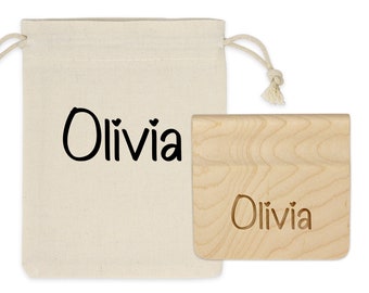 Personalized Maple Wood Toddler Knife: Engraved Kids Cooking Tool