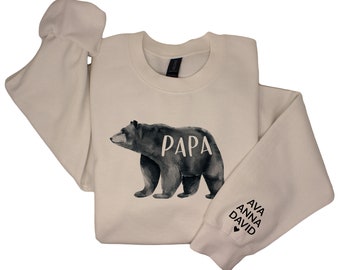 Papa Bear Sweatshirt: Grandpa, New Dad Gift