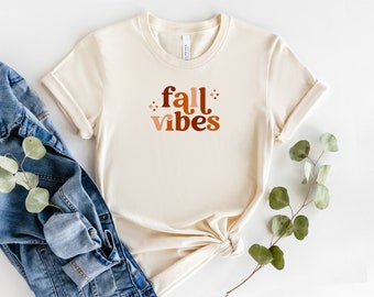 Fall Vibes Fall Shirt | Cute Fall Shirt | Hello Fall Shirt | Autumn T Shirts | Fall Shirts For Women | Fall Tshirt | Women’s Graphic Tee