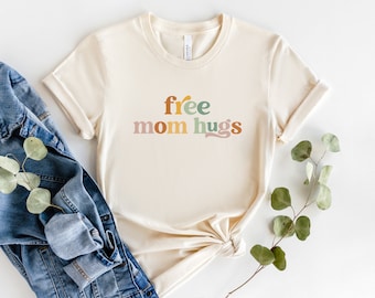 Free Mom Hugs T-Shirt: LGBTQ Pride Month Tee