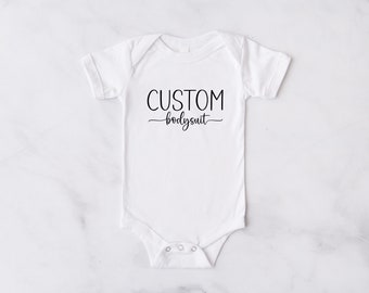Custom Infant Bodysuit. Custom Bodysuit for Baby. Personalized Baby Bodysuit. Gifts for New Parents, Baby Shower Gift Pregnancy Announcement