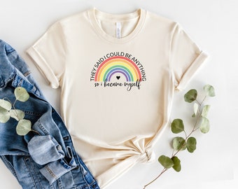 Rainbow Pride T-Shirt: 'I Chose Myself' Unisex Tee