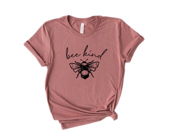 Bee Kind T-Shirt: Inspirational Unisex Cotton Tee
