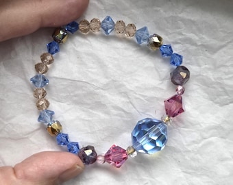 Fakemink X Bazo 1199.fm Pastel Beaded Bracelet Streetwear Y2k