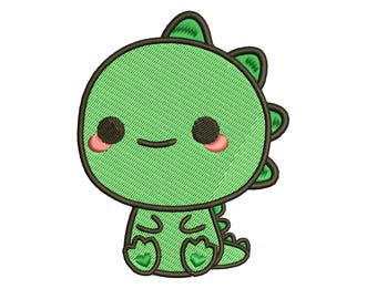 Animal Cute Dragon Full Filled Embroidery Design Embroidery Machine Instant Download Q8021