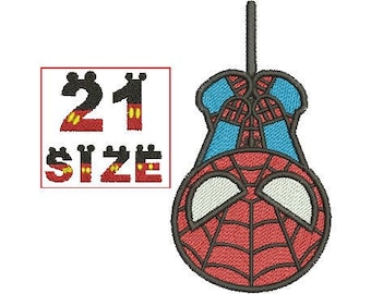 Superhero Spider Man Spiderman Embroidery Baby Kid Cute Character Chibi Logo Designs Embroidery Machine Instant Download N6149