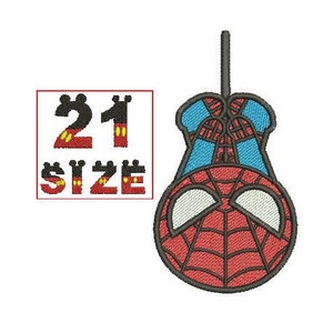 Superhero Spider Man Spiderman Embroidery Baby Kid Cute Character Chibi Logo Designs Embroidery Machine Instant Download N6149