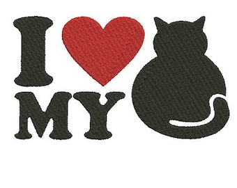 Animal Cute Cat Full Filled Embroidery Design Embroidery Machine Instant Download Q8108