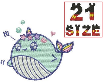 Baby Shark EMBROIDERY Design Kid Shark Applique Design Embroidery Machine Instant Download N6010