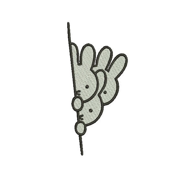 Animal Cute Rabbit Full Filled Embroidery Design Embroidery Machine Instant Download Q8115