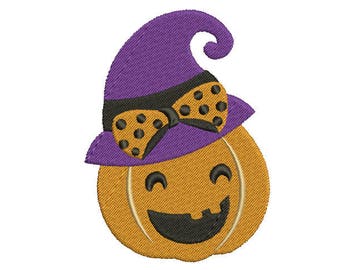 Halloween Pumpkin Embroidery Design Machine Instant Download Q8124