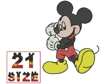 Baby Cartoon Kid Cute Character Mickey Mouse Embroidery Design Anime Balloon Embroidery Machine Instant Download N6181