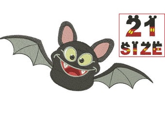 Happy Halloween Embroidery Bat Boo Moon Pumpkin Baby Cartoon Cute Kid Applique Embroidery Design Machine Instant Download N6139