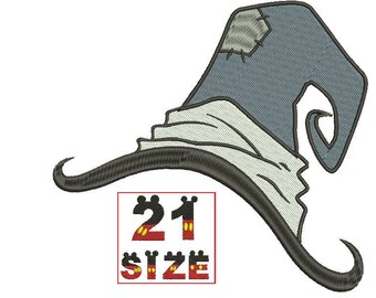 Baby Cartoon Kid Cute Character Wizard Hat Embroidery Designs Embroidery Machine Instant Download N6106
