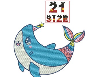 Baby Shark EMBROIDERY Design Kid Shark Applique Design Embroidery Machine Instant Download N6005