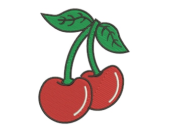 Fruit Cherry Embroidery Designs Embroidery Machine Instant Download Q8033