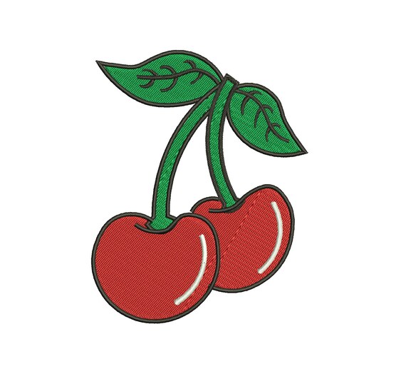 Fruit Cherry Embroidery Designs Embroidery Machine Instant Etsy
