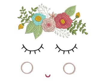 Floral Leaf Embroidery Designs Embroidery Machine Instant Download Q8071
