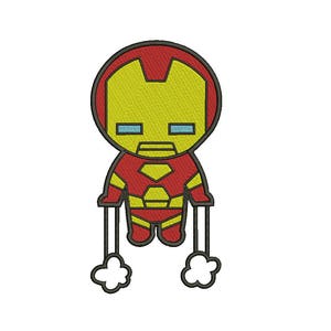 Superheld Iron Man Stickdateien Stickdatei Maschinenstickerei Sofort Download Q8051