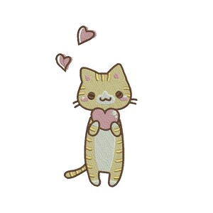 Animal Cute Cat Full Filled Embroidery Design Embroidery Machine Instant Download Q8096