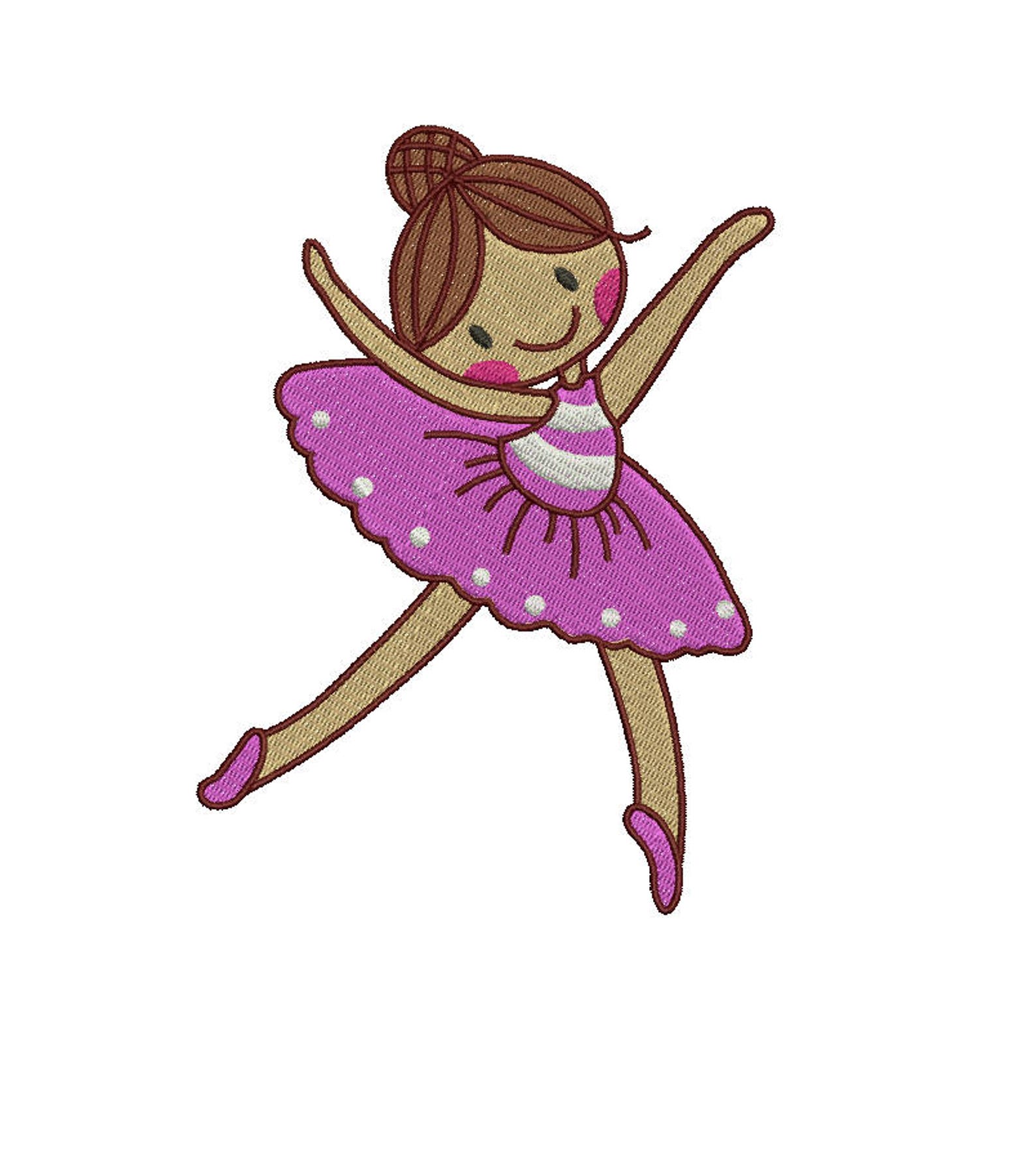 cute ballet slippers shoes illustration embroidery design for ballerina fill design embroidery machine instant download q8065