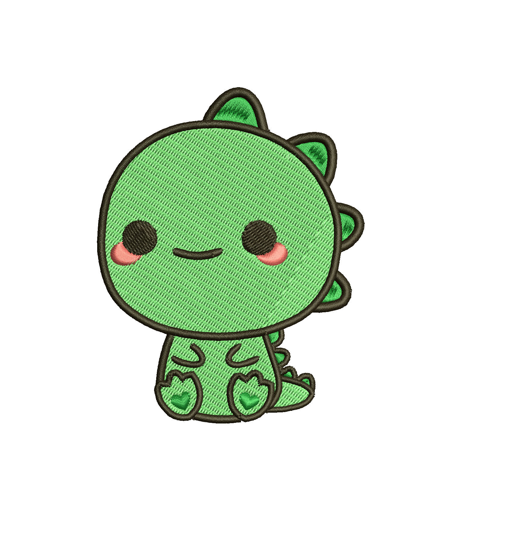 Animal Cute Dragon Full Filled Embroidery Design Embroidery Etsy