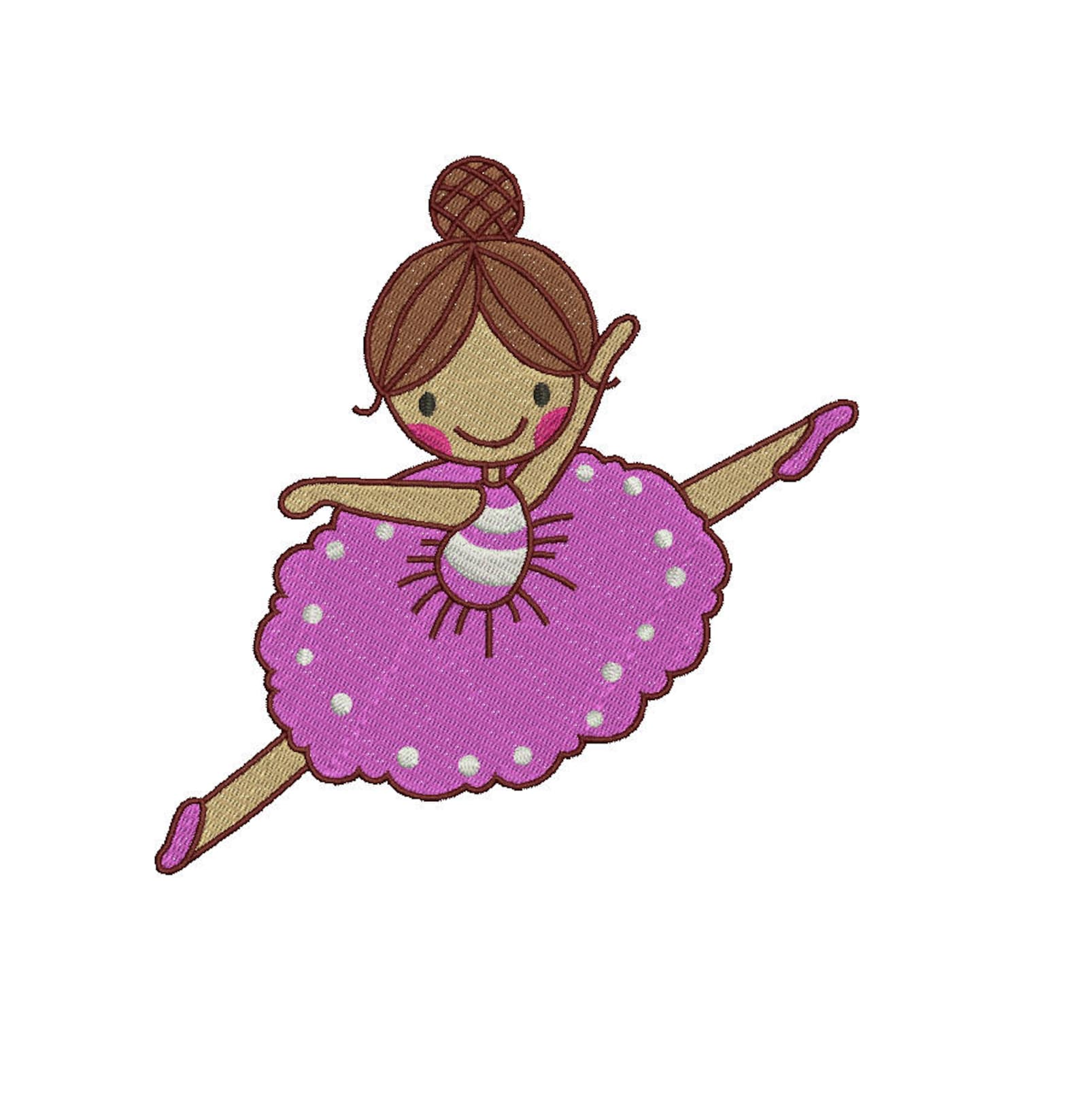 cute ballet slippers shoes illustration embroidery design for ballerina fill design embroidery machine instant download q8066