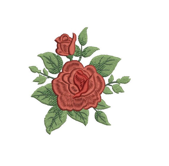 Vintage Roses EMBROIDERY Design Floral Fill Design Embroidery - Etsy