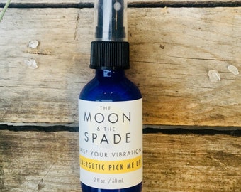 Raise Your Vibration Spray, Herkimer Diamond Gem Elixir, Essential Oil Blend, Manifesting Spray, Empath Spray, Holistic Wellness Mood Spray