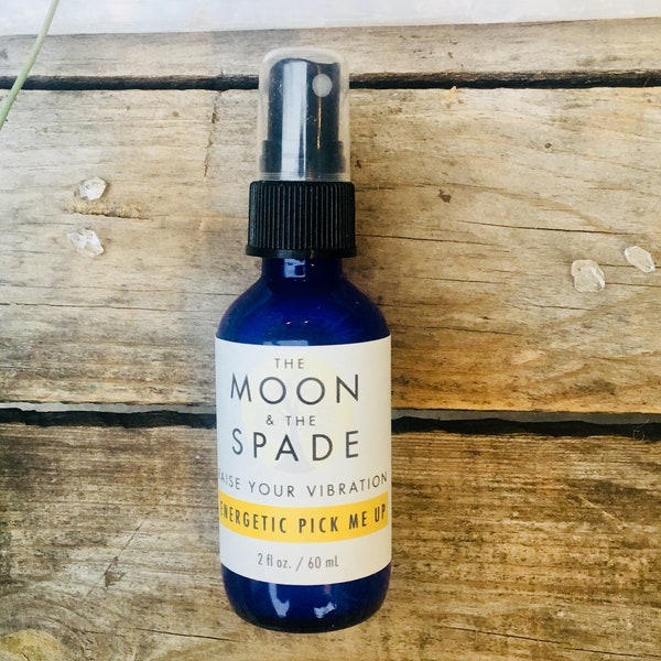 Raise Your Vibration Spray, Herkimer Diamond Gem Elixir, Essential Oil Blend, Manifesting Spray, Empath Spray, Holistic Wellness Mood Spray