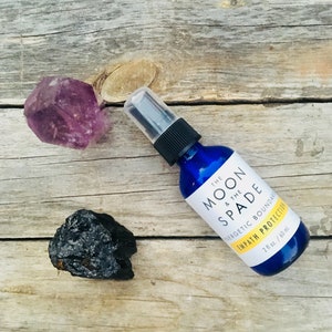 Empath Protection Spray,Aromatherapy Spray, Essential Oil Spray, Crystal Elixir, Metaphysical Spiritual Ritual, Boundary Water, Gemstones image 2