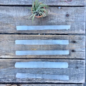 Selenite Wands, Raw Selenite Sticks, Empath Protection, Chakra Clearing, Aura Cleansing, Crystal Cleaning, Crystal Wands, Healing Crystals