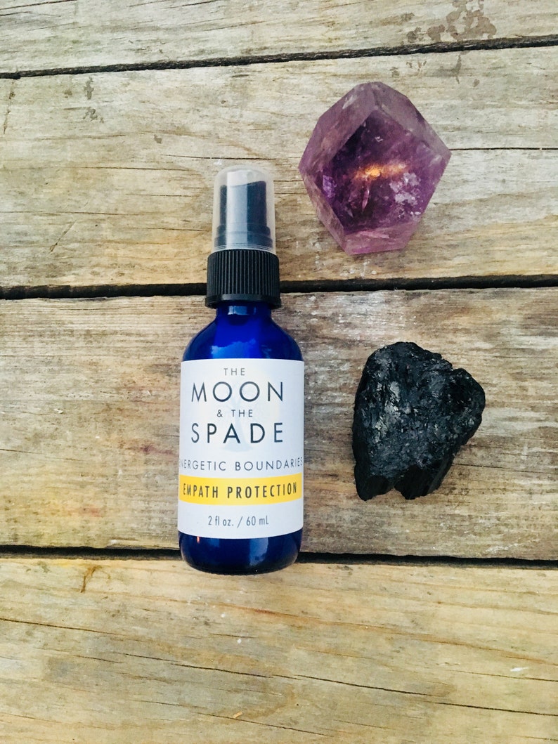 Empath Protection Spray,Aromatherapy Spray, Essential Oil Spray, Crystal Elixir, Metaphysical Spiritual Ritual, Boundary Water, Gemstones image 7